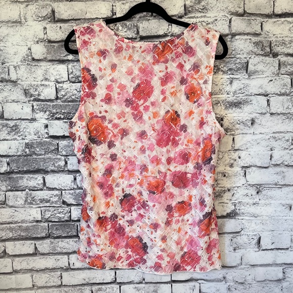 Christopher and Banks Multi Colored Patterned Frilly Dress Tank Size XL - Picture 3 of 5